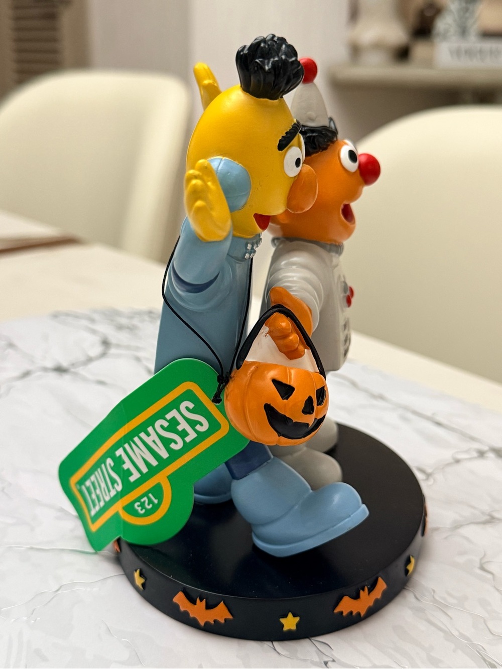 Sesame Street Bert Ernie Halloween Costume Figurine Pumpkin Trick or Treat Decor - Picture 5 of 6